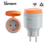 SONOFF S61STPF-PM-O Prise extérieure intelligente type F avec Matter via WiFi, surveillance des coûts énergétiques, protection contre les surcharges et les surtensions, fonction de minuterie