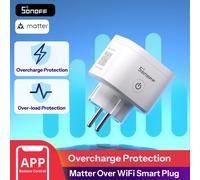 SONOFF S61STPF Prise Intelligente Wi-Fi Matter S61s TPF, Surveillance de l'Énergie, Compatibilité Matter
