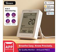 SONOFF SAWF-07P AirGuard PM2.5/PM10 Matter sur Wi-Fi moniteur de qualité de l'air Matter Compatible intégration intelligente Alexa Apple Home