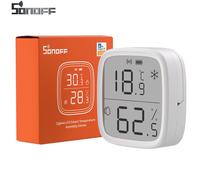 SONOFF SNZB-02D Mini Capteur ZigBee de Température et d'humidité Intelligent, Thermomètre Hygrometre Intérieur, écran LCD, Actualisation 5S, Compatible avec Alexa/Google Home/Home Assistant