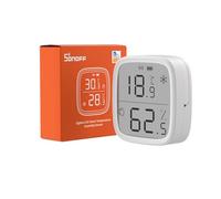 SONOFF SNZB-02D Mini Capteur ZigBee de Température et d'humidité Intelligent, Thermomètre Hygrometre Intérieur, écran LCD, Actualisation 5S, Compatible avec Alexa/Google Home/Home Assistant