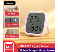 SONOFF SNZB-02D Zigbee LCD Intelligent Température Humidité Capteur Sans Fil Hygromètre Therye.com Alexa Google Home Alice