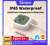 SONOFF CR2477 Smart Capteur Température Avec Externe Sonde, Zigbee 3.0 IP65