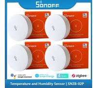 SONOFF SNZB 02P ZigBee capteur de température intelligent détecteur d'humidité thermomètre Gadgets pour la maison eWeLink Alexa Google Assistant Yandex 6 pièces SNZB-02P