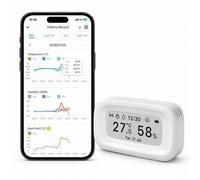 SONOFF SNZB-02UL Capteur Température Humidité Zigbee Thermomètre Hygromètre Intérieur Écran E-Ink 2 9'' Précision ±0 2 °C/±2 % HR