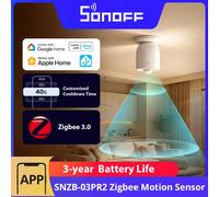 SONOFF SenseGuard SNZB-03PR2 Détecteur de Mouvement Zigbee avec capteur de luminosité pour contrôle d’éclairage, système d’Alarme et automatisation, Compatible Home Assistant, Alexa et SmartThings