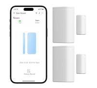 SONOFF SNZB-04P ZigBee Capteur de Porte et Fenêtre sans Fil, Détecteur Ouverture Porte, Alarme Maison sans Fil, Compatible avec Alexa/Google Home, SONOFF Zigbee Hub Requis, Piles Incluses(2 Pack)