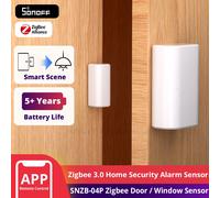 SONOFF SNZB04PR1 Capteur de porte/fenêtre Zigbee, capteur d'alarme de sécurité domestique, fonctionne avec Alexa, Google Home, SmartThings