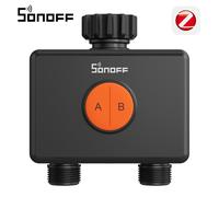 Sonoff Swv-Zf2E Hydro Duo, programmateur d'irrigation de jardin intelligent Zigbee, vanne d'eau à double canal indépendant, débitmètre, entrée en laiton, programmation horaire SWV-ZF2E