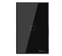 Sonoff T3US1C-TX Interrupteur Tactile WIFI Rf 1 Bouton Noir Alexa Google