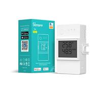 SONOFF TH Elite 20A Interrupteur Connecté WiFi sans fils avec Mesure de Temp.&Hum pour Maison Connectée, Compatible avec Alexa, Google Home, IFTTT, Contrôle à Distance via APP, Aucun Hub Requis
