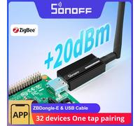 SONOFF ZBDongle-E USB Dongle Plus ZigBee 3.0 analyseur de passerelle Zigbee sans fil ZHA Zigbee2MQTT pré-flammé comme coordonneuse