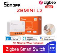 SONOFF ZBMINI L2 Zigbee commutateur intelligent Mini L2 Zigbee Zbminil2 pas de fil neutre contrôle bidirectionnel requis 1 Gang Alexa Google Home ZBMINI L2