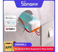 SONOFF ZBMINIL2 commutateur ZigBee extrême aucun fil neutre requis maison intelligente contrôle bidirectionnel eWeLink Alexa Google Echo Zigbee Hubs