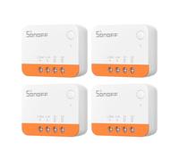 Sonoff Interrupteur intelligent ZigBee ZBMINIL2 - 2 voies, 6A/1440W, aucun neutre requis, lot de 4