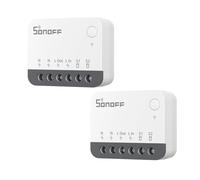 SONOFF ZBMINIR2 Interrupteur Zigbee, 2 Pack, Sans Fil Neutre | Interrupteur Zigbee sans neutre, compatible Alexa, Google Home et Home Assistant. Nécessite une passerelle Zigbee.