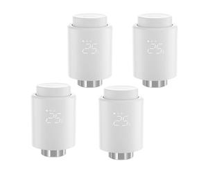 SONOFF ZigBee 3.0 Vanne Thermostatique Radiateur, Thermostatique Connectée et Intelligente,Contrôle Vocal, Détection de Fenêtre, Compatible avec Alexa/Home Assistant, Requiert Le Hub Zigbee (4 Pack)