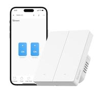 Sonoff Commutateur mural Zigbee ZBM5-2C-80W (80/86) sans neutre, mode relais, avec assistant