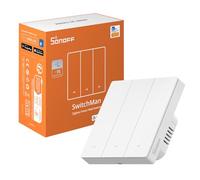 Sonoff Interrupteur Zigbee ZBM5 86-Type 3 boutons – Sans/avec neutre, requiert Hub, contrôle APP