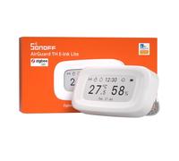 SONOFF Zigbee SNZB-02UL Thermomètre hygromètre avec écran E-Ink de 2,9" | Capteur de température et d'humidité d'intérieur avec surveillance à distance pour chambre à coucher, cave à vin et serre