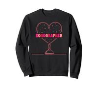 Sonographer Heart Cardiac Ultrasound Tech Sweatshirt