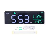 Sonomètre compteur de bruit décibel mètre 3 en 1 LED affichage haute précision température humidité testeur pour bureau à domicile salle de classe studio usine chantier de