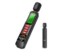Sonomètre Décibelmètre - du Niveau Sonore - Échelle A 30-130 dB Mémoire de Données Affichage LCD Rétroéclairage pour Environnementale Test Auditif Construction