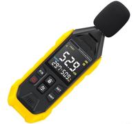 Sonomètre numérique 30-130 dB - Détecteur de bruit avec écran LCD, réponse rapide/lente pour les tests de bureaux de construction