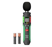 Sonomètre numérique - Compteur de décibels 30-130 dB avec A/C pondéré - SPL portable - Écran couleur LCD - Support de données - Max Hold - Lampe de poche - Home Office Factory