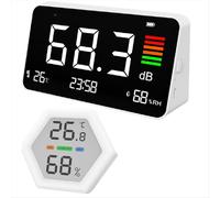 Sonomètre numérique de bureau avec grand écran LCD, mesureur de niveau sonore 30-130 dBA, testeur de décibels