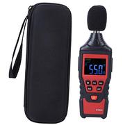 Sonomètre numérique ST6824, moniteur de décibels de bruit avec plage de 30 à 130 dB et écran LCD rétroéclairé pour le contrôle de la qualité de l'ingénierie sonore et la mesure du