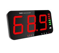 Sonomètre testeur, décibelmètre de 30 à 130 dB avec buzzer intégré, sonomètre numérique avec grand écran d'affichage LCD, sonomètre mural pour la mesure du bruit