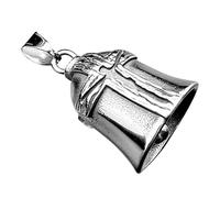 sonore pour moto - Métal inoxydable, petit porte-clés | Cloche décorative anti-vibration pour aventure urbaine, accessoire spirituel pour conduite longue distance