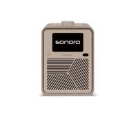 sonoro ATRON Système stéréo compact avec AirPlay, Bluetooth LE Audio, DAB+/FM, radio Internet, Wi-Fi Multiroom et contrôle par application - Sable/crème