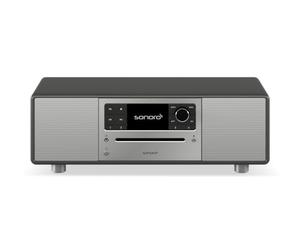 Sonoro Prestige - Système stéréo compact avec lecteur CD, Bluetooth et radio Internet (FM, WLAN, DAB Plus, Spotify, Deezer), couleur : graphite mat
