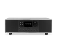 sonoro - Primus, Radio Internet avec Bluetooth (Spotify, Deezer, podcasts, FM/UKW, Dab Plus, WLAN, entrée AUX, boîtier en Bois) Chaîne stéréo Gris Craie