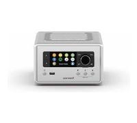 Sonoro Relax - Radio Internet en bois avec wifi, Spotify, FM / DAB + Radio et Bluetooth - Argent Argent (haute brillance) - Argent G