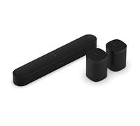 Sonos Beam Barre de son Wi-Fi | Kit home cinéma (5.0 (Beam + 2 x One), noir)