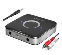 SONRU Récepteur Bluetooth 5.3, Adaptateur Bluetooth Récepteur Audio sans Fil de Voiture avec Câble RCA AUX 3,5 mm, Doubles Sorties AUX pour Système Audio de Diffusion Musique Stéréo à Domicile