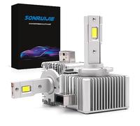 SONRUIJIE 2024 Ampoule D1S D1R LED LED Voiture Anti Erreur 100% Canbus,110W (55W/Lampe) 20000LM 6000K, Remplacent les Ampoule au HID Xénon OEM Plug and Play - 2 Lampes