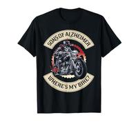Sons of Alzheimer Où est mon vélo Grumpy Old Biker T-Shirt