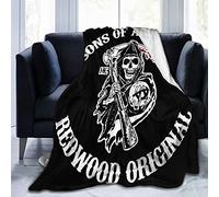 Sons of Anarchy Super Doux Couverture en Flanelle Lit pour Enfants et Adultes - Décoration Chambre 150 x 200CM