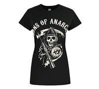 Sons Of manches courtes T-shirt Anarchy Reaper femmes en noir
