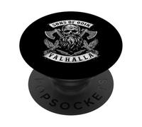 Sons of Odin- Valhalla Vikings Norse Skull Beard - Borre C2 PopSockets PopGrip Adhésif