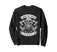 Sons of Odin- Valhalla Vikings Norse Skull Beard - Borre C2 Sweatshirt