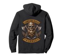 Sons of Odin- Valhalla Vikings Norse Skull Beard - Borre Sweat à Capuche