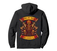 Sons of Odin- Valhalla Vikings Skull with Helmet and Beard - Sweat à Capuche