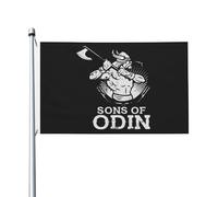 Sons%of the An*archy Sam*cro Drapeau Double Face 3x5 Pieds (90x150cm) - Bannière Motard SAMCRO - Décoration Murale Série TV Rock - Cadeau pour Fan de Biker - Tissu Polyester Résistant