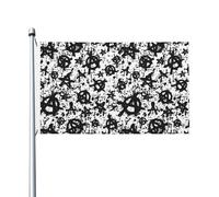 Sons%of the Anarchy Drapeau Double Face 3x5 FT - Bannière Série TV, Grand Drapeau Déco Murale, Festival & Événement, Intérieur Extérieur, Cadeau Fans