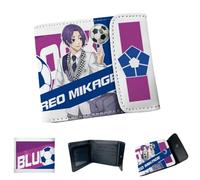 Sonsoke Blue Lock Portefeuille multi-usages pour homme et femme Motif dessin animé, Mikage Reo 2, L, Moderne